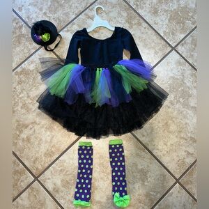 Baby Witch Costume with Tutu and Hat